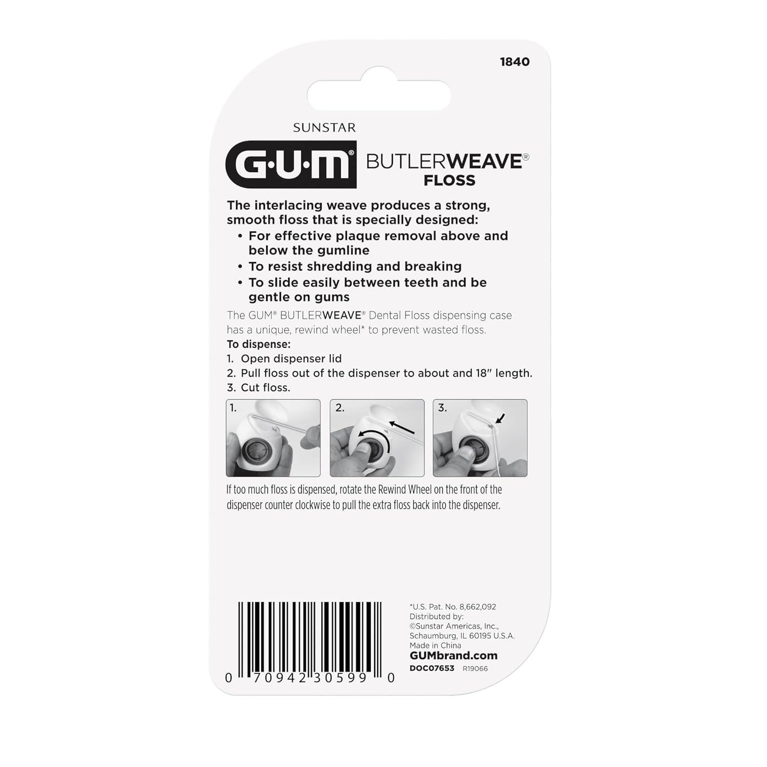 imageButlerWeave Dental Floss 200 Yard1 Count Pack of 1