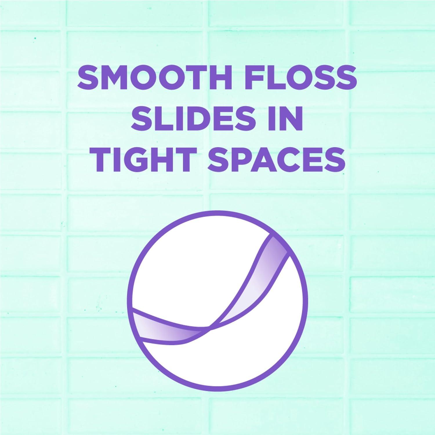 imageGUM Comfort Slide Floss Picks Perfect for Tight Teeth Extra Strong ShredResistant Dental Floss Easy Grip Handle Dental Flossers for Adults Fresh Mint Flavor 120 Count