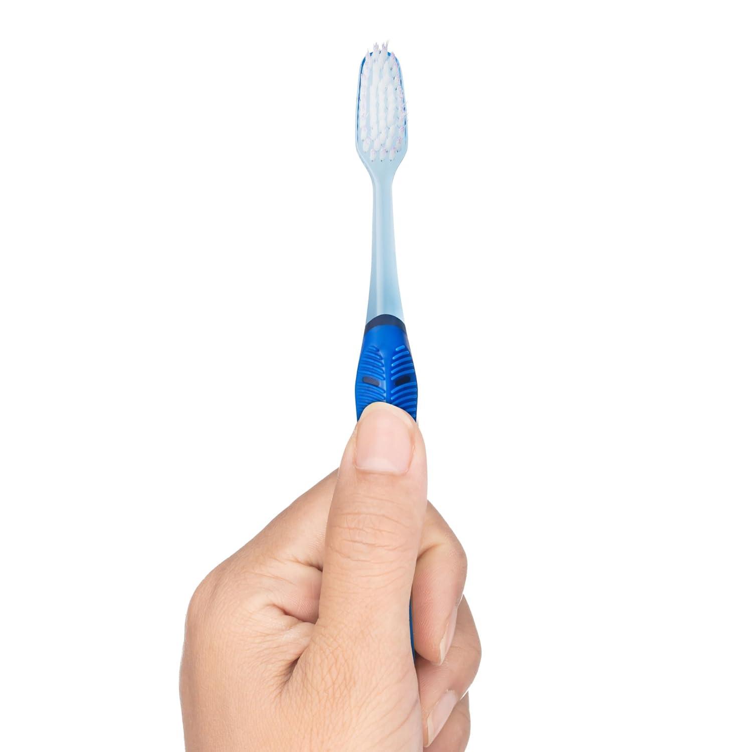 imageGUM Deep Clean Technique Toothbrush Full Head Soft Toothbrushes for Adults with Sensitive Gums Extra Fine Bristles 2 Count