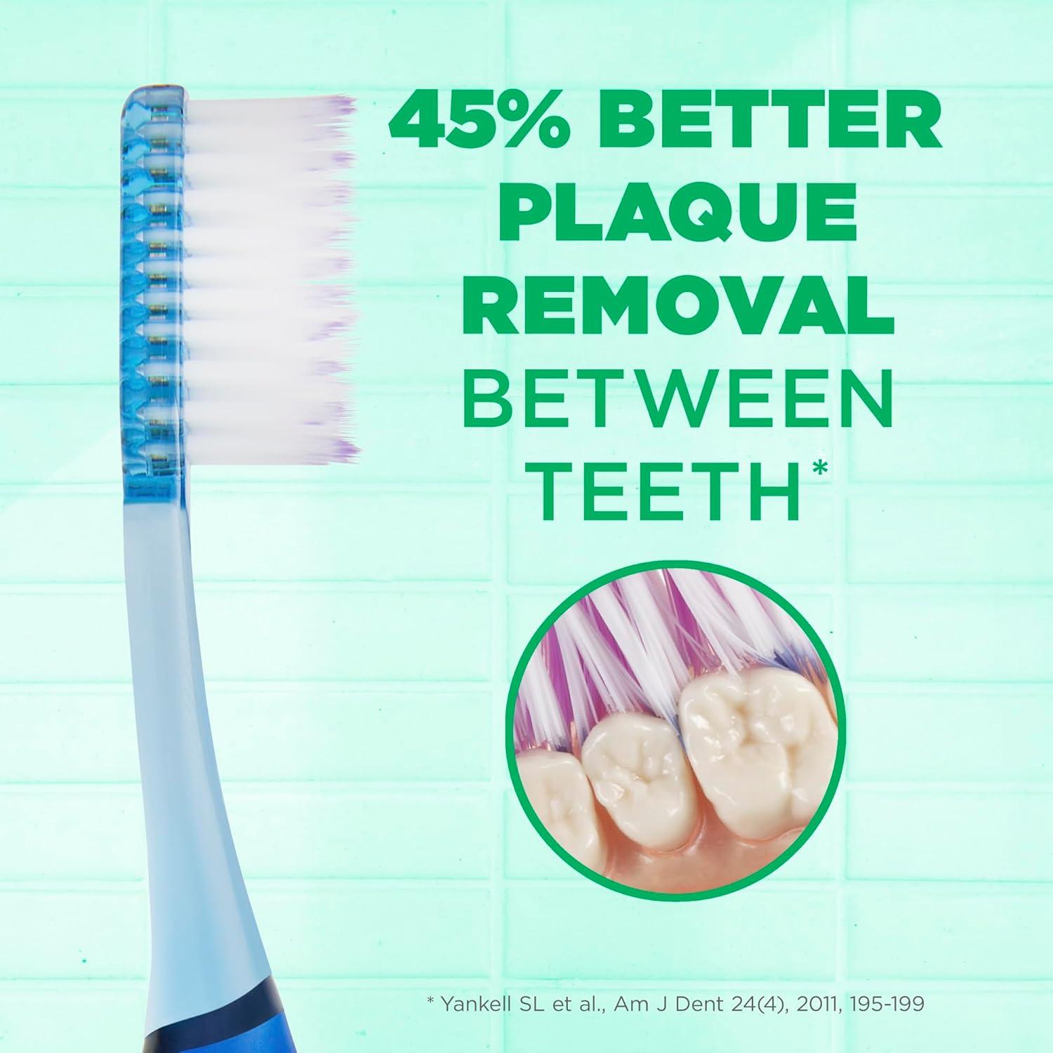 imageGUM Deep Clean Technique Toothbrush Full Head Soft Toothbrushes for Adults with Sensitive Gums Extra Fine Bristles 2 Count