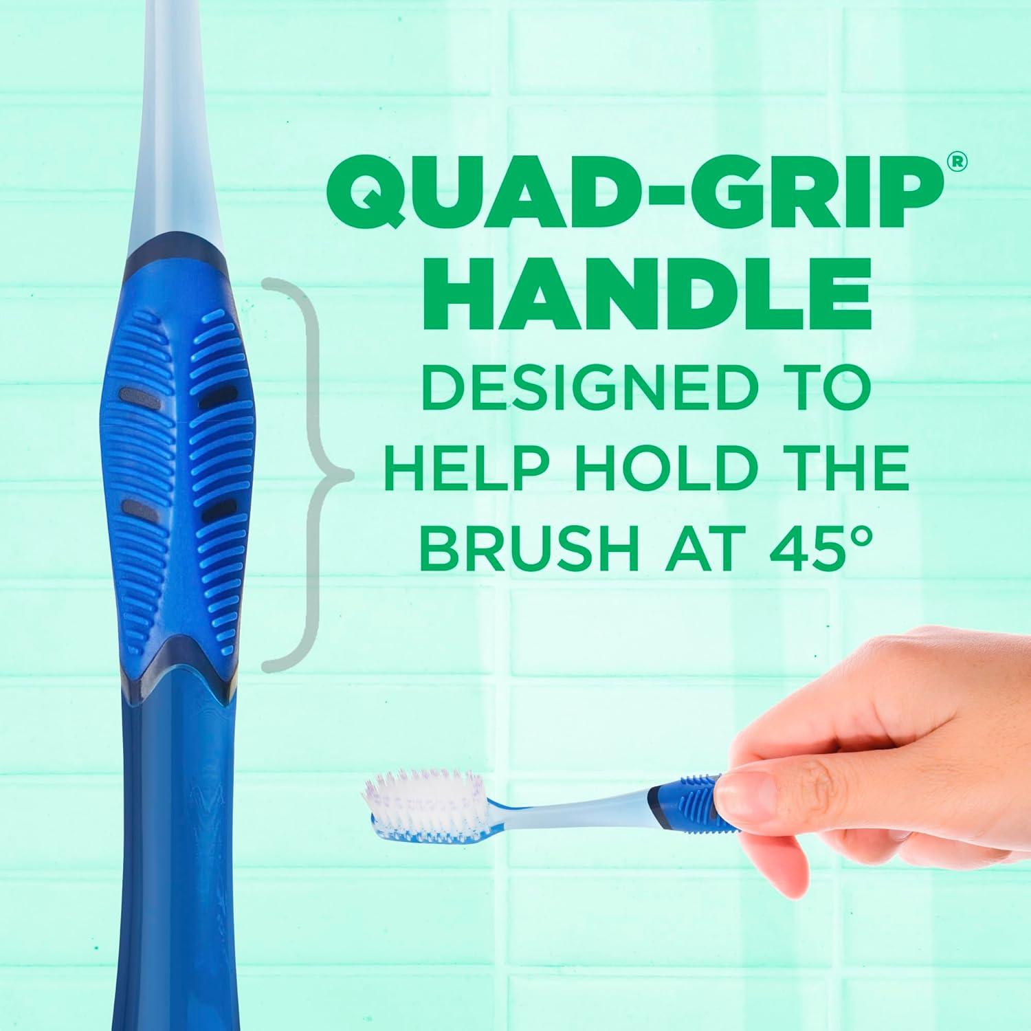 imageGUM Deep Clean Technique Toothbrush Full Head Soft Toothbrushes for Adults with Sensitive Gums Extra Fine Bristles 2 Count