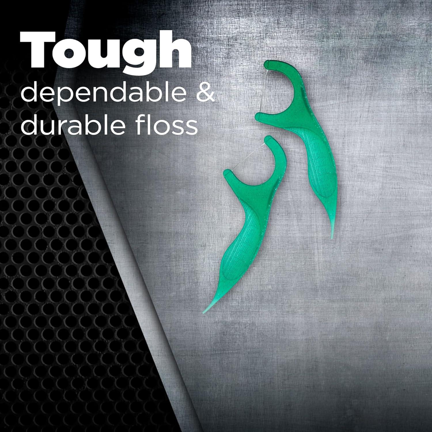 imageGUM Professional Clean Floss Picks Extra Strong ShredResistant Floss Easy Grip Handle Dental Flossers for Adults Fresh Mint Flavor 150 Count90 Count