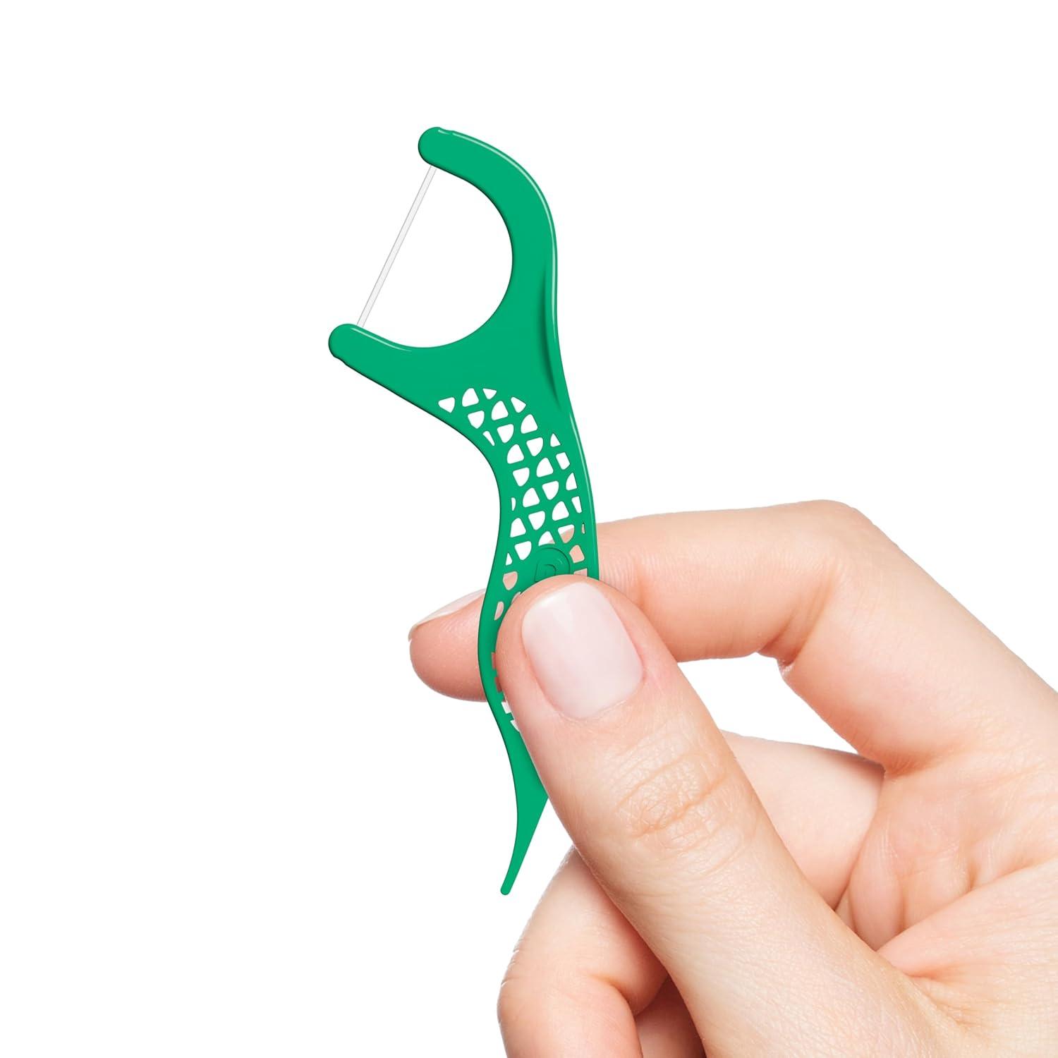 imageGUM Professional Clean Floss Picks Extra Strong ShredResistant Floss Easy Grip Handle Dental Flossers for Adults Fresh Mint Flavor 150 CountProfessional Clean