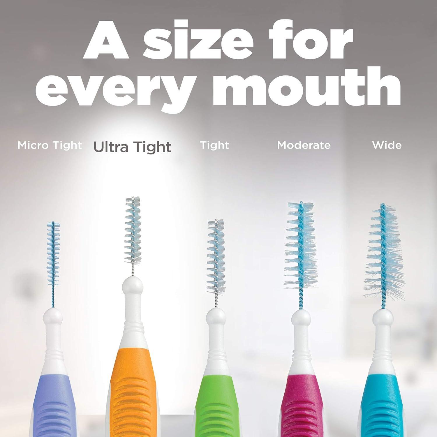 imageGUM Proxabrush GoBetweens Ultra Tight Interdental Brushes Soft Bristled Dental Picks for Plaque Removal Health Safe for Braces amp Dental Devices 10 Count Pack of 410 Count Pack of 4