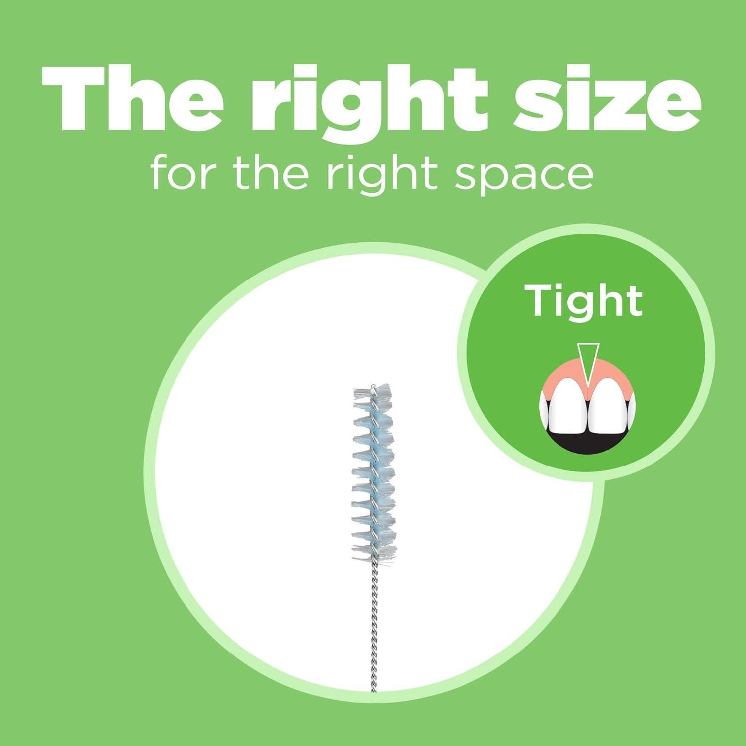 imageGUM Proxabrush GoBetweens Refills Moderate Compatible with GUM Permanent Handle Reusable Interdental Brushes Soft Bristled Dental Picks 8 Count Pack of 68 Count Pack of 1