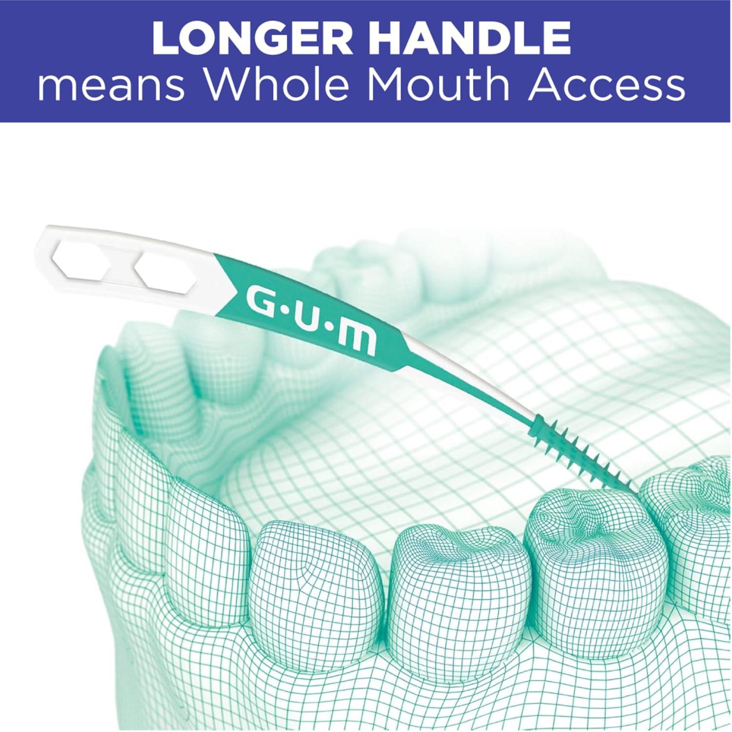 imageGUM SoftPicks Advanced Tight Easy to Use Dental Picks for Teeth Cleaning and Gum Health Disposable Interdental Brushes with Convenient Carry Case Dentist Recommended Dental Picks 60ct3pkOriginal