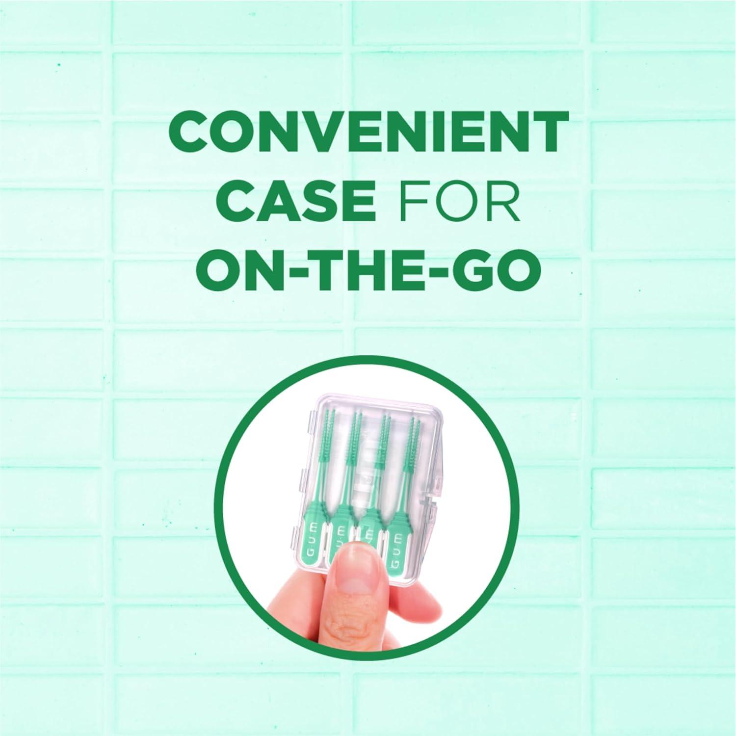 imageGUM SoftPicks Comfort Flex Easy to Use Dental Picks for Teeth Cleaning Health Disposable Interdental Brushes with Convenient Carry Case Dentist Recommended Dental Picks Mint 80 Count80 Count Pack of 1