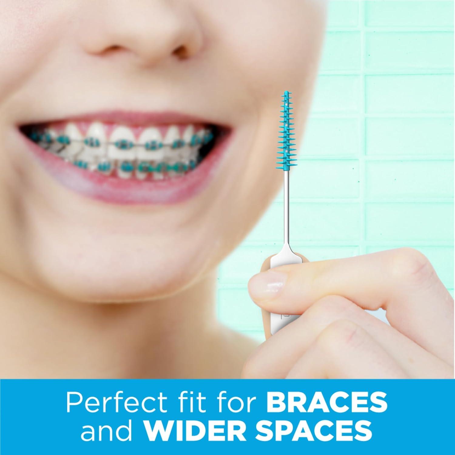 imageGUM SoftPicks Wider Space Easy to Use Dental Picks for Teeth Cleaning and Gum Health with Convenient Carry Case Dentist Recommended Dental Picks 50 Count100 Count Pack of 3