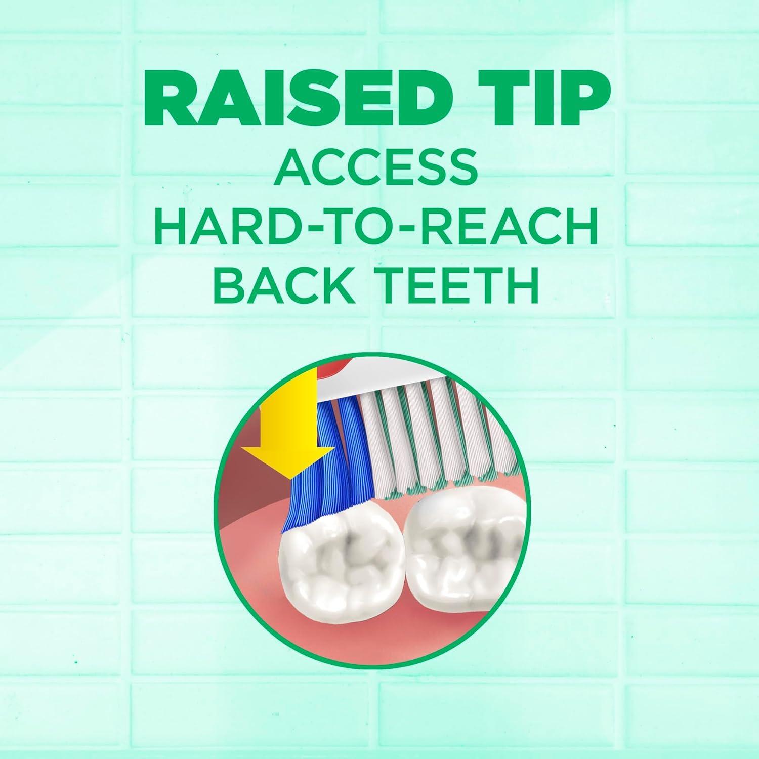 imageGUM Super Tip Toothbrush Soft Bristle Toothbrush for Adults with Tongue Cleaner Compact Head 1ct Pack of 121 Count Pack of 12