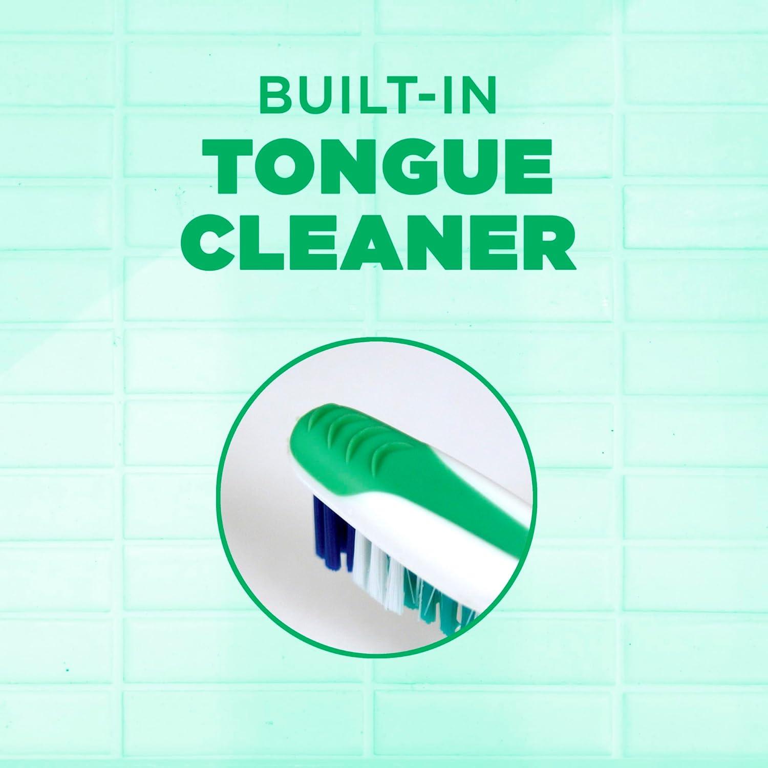 imageGUM Super Tip Toothbrush Soft Bristle Toothbrush for Adults with Tongue Cleaner Compact Head 1ct Pack of 121 Count Pack of 12