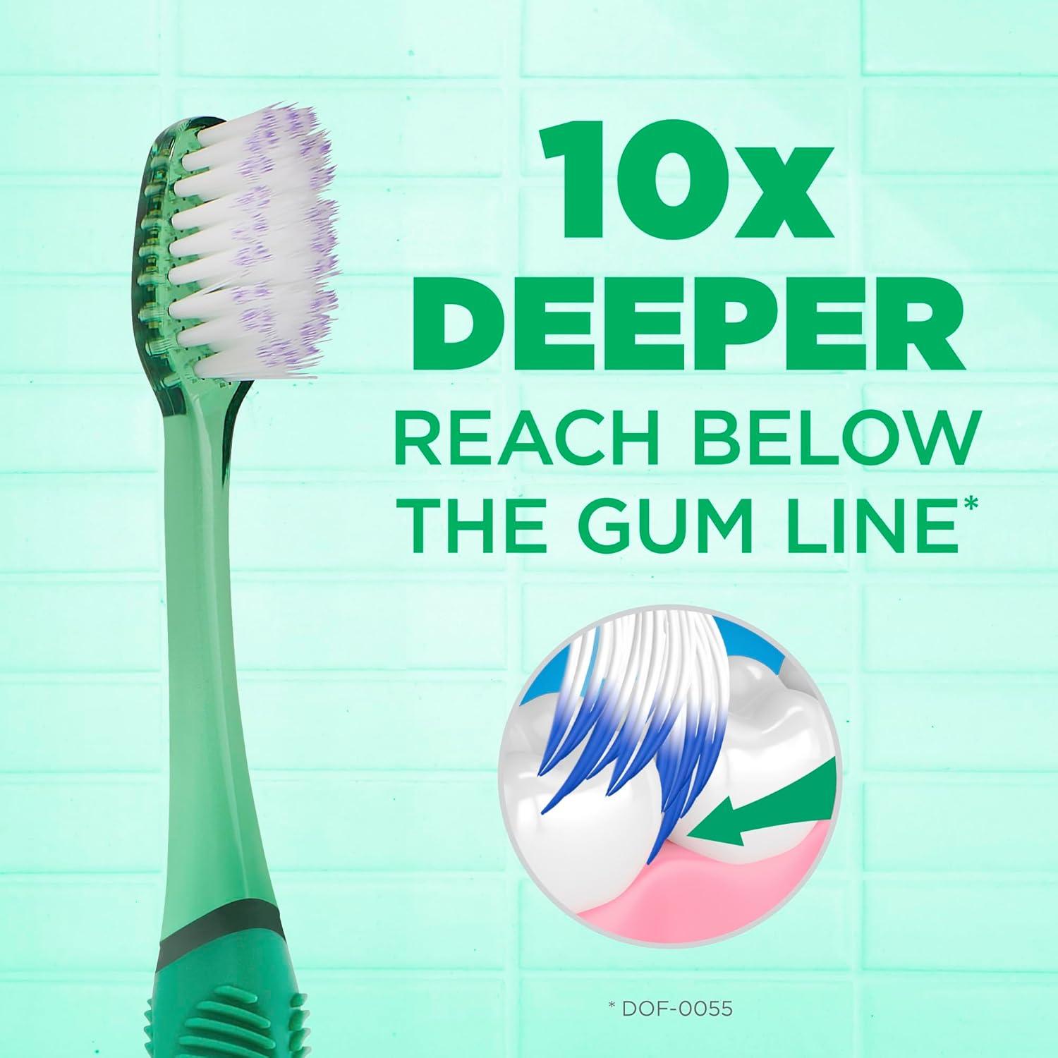 imageGUM Technique Deep Clean Sensitive Toothbrush Compact Head amp Ultra Soft Tapered Bristles for Adults with Sensitive 1ct 12pk1 Count Pack of 12
