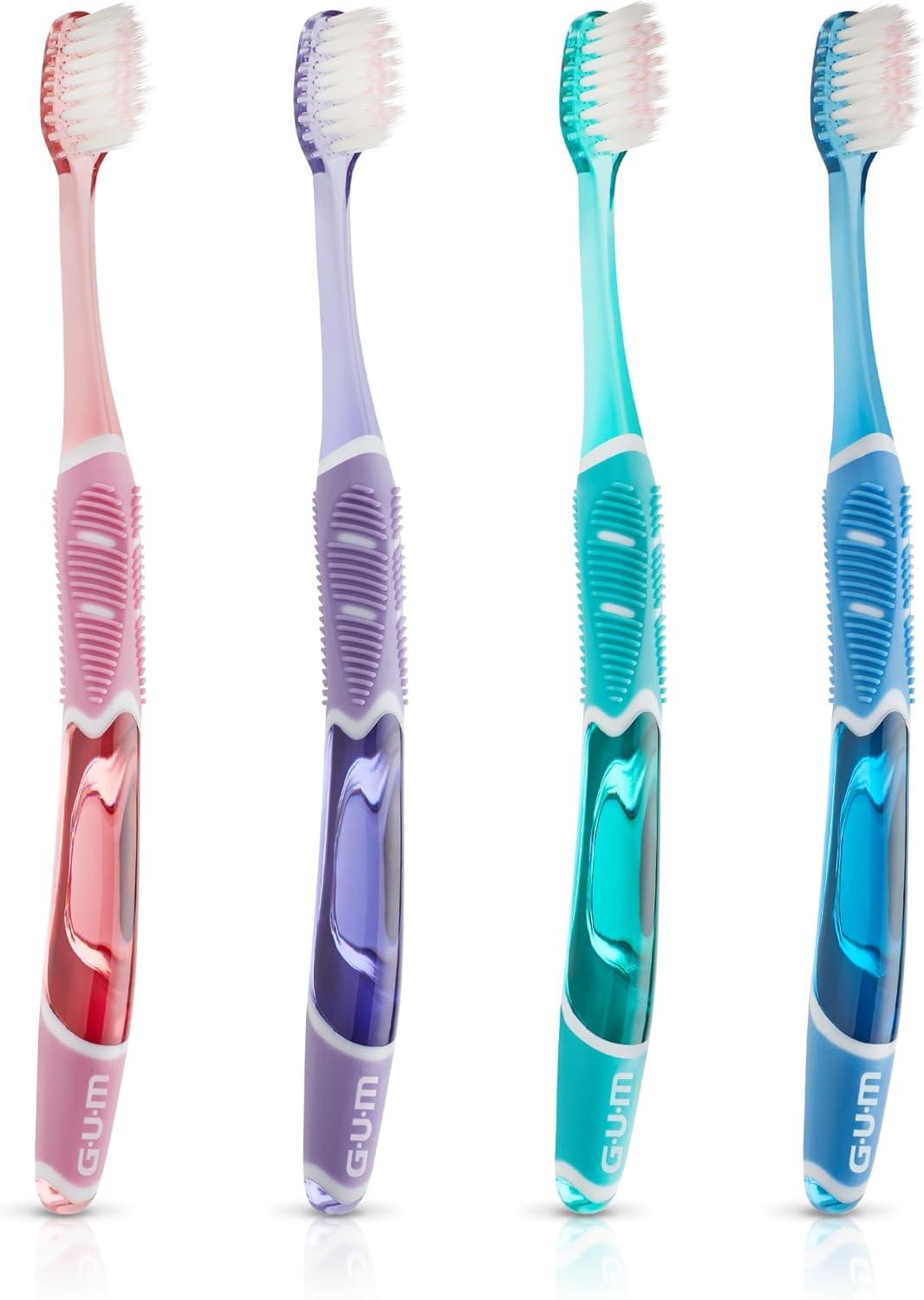 imageGUM Technique Deep Clean Sensitive Toothbrush Compact Head amp Ultra Soft Tapered Bristles for Adults with Sensitive 1ct 12pk1 Count Pack of 12