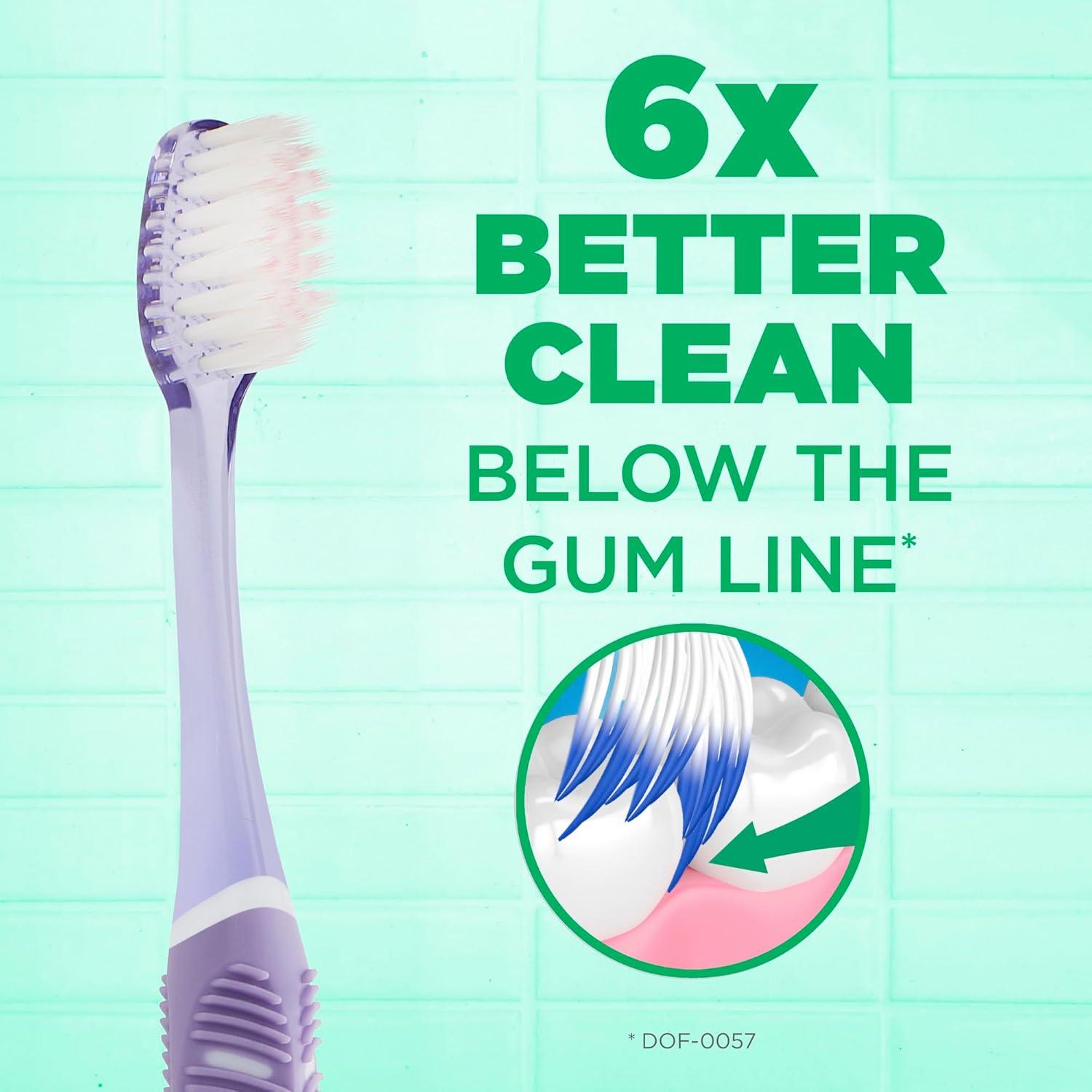 imageGUM Technique Deep Clean Sensitive Toothbrush Compact Head amp Ultra Soft Tapered Bristles for Adults with Sensitive 1ct 12pk1 Count Pack of 12