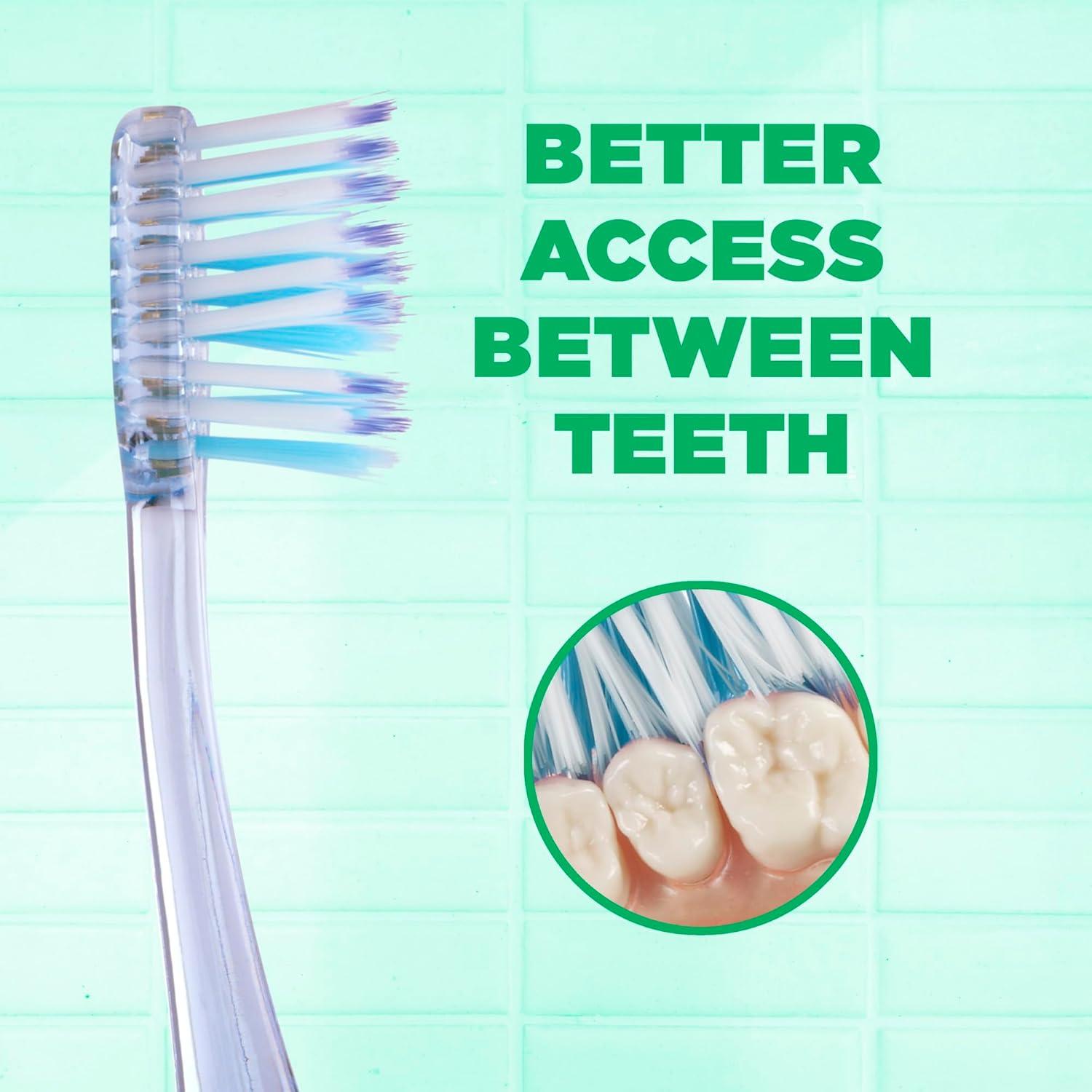 imageGUM Technique Deep Clean Toothbrush Compact Head Soft Toothbrushes for Adults with Sensitive Soft Bristles 3 Count3 Count Pack of 1
