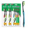 imageGUM MultiClean Toothbrush Soft MultiLevel Bristles Medium Head 4 Count Pack of 3