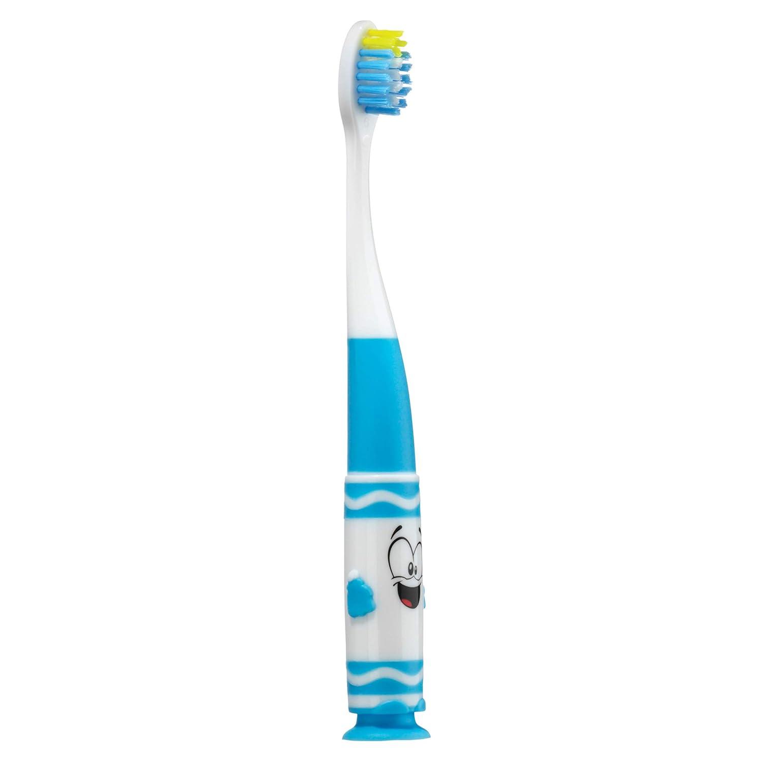 imageGUM Crayola Toddler PipSqueaks Toothbrush Ultra Soft Bristles Tapered Head Ages 2 2 Count