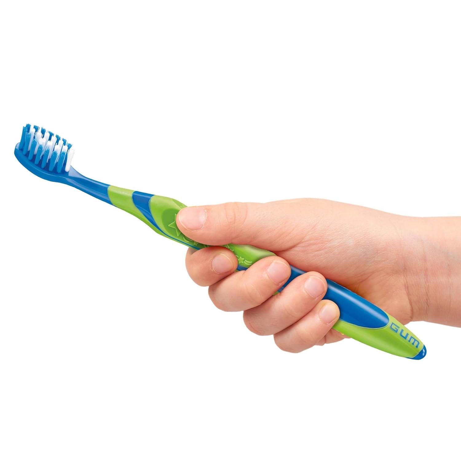 imageGUM Crayola Technique Kids Toothbrush 221PC Soft Bristles Ages 5Professional Sample 1 Count Pack of 12