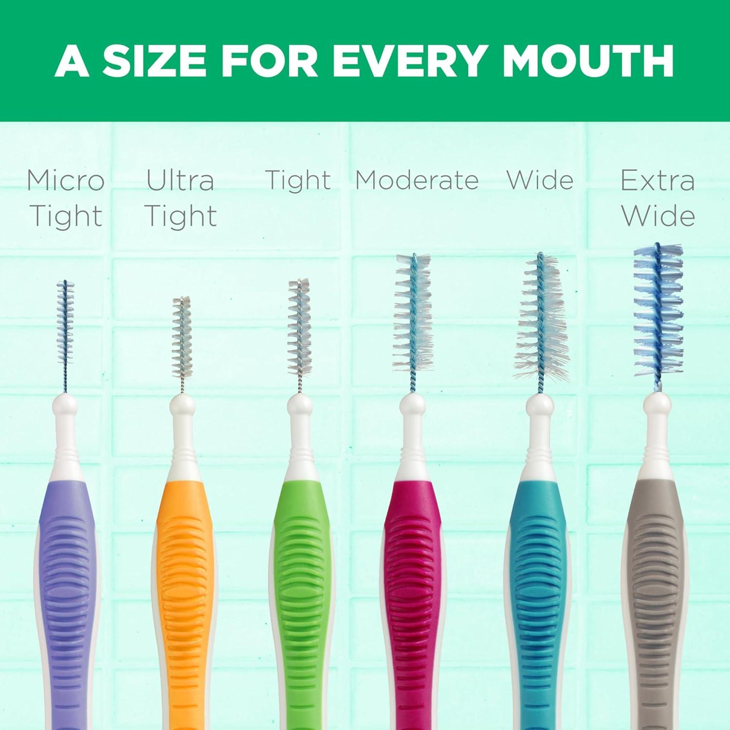imageGUM Proxabrush GoBetweens Micro Tight Interdental Brushes Soft Bristled Dental Picks for Plaque Removal Health Safe for Braces amp Dental Devices 10 Count Pack of 4 40 Total