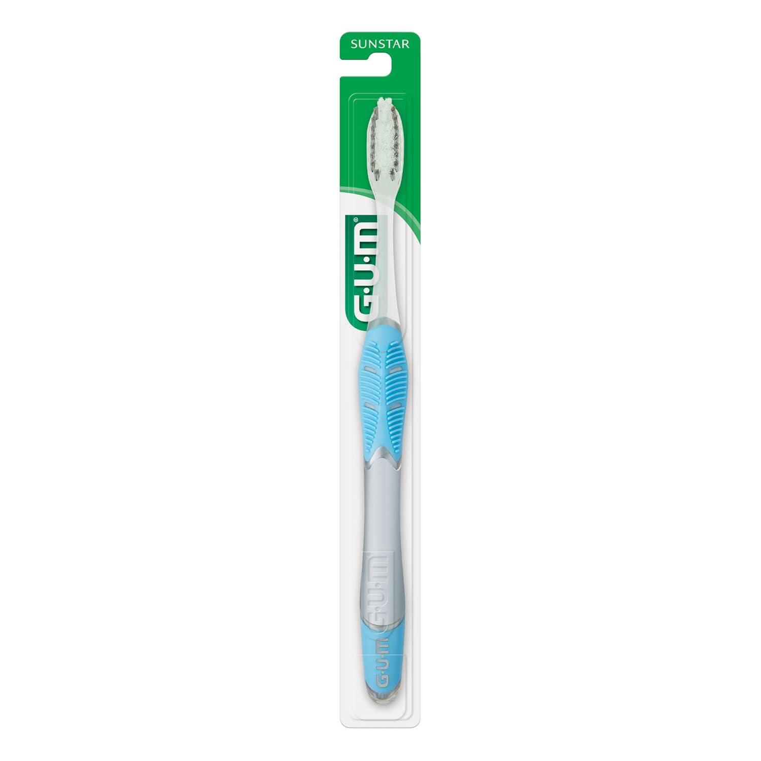 imageGUM Technique Enamel Clean Toothbrush Compact Head Toothbrushes for Adults Soft Bristles 1 Count Pack of 6