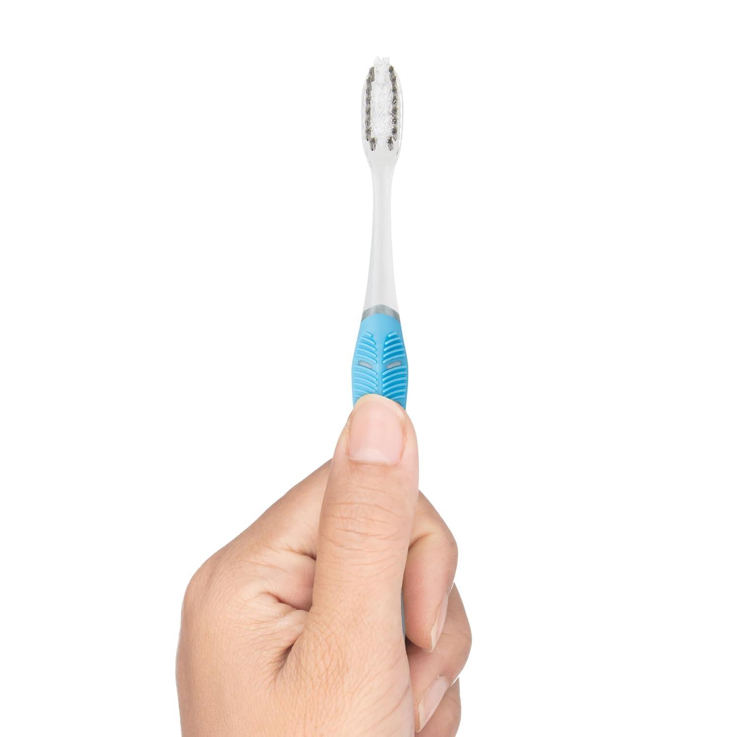 imageGUM Technique Enamel Clean Toothbrush Compact Head Toothbrushes for Adults Soft Bristles 1 Count Pack of 6
