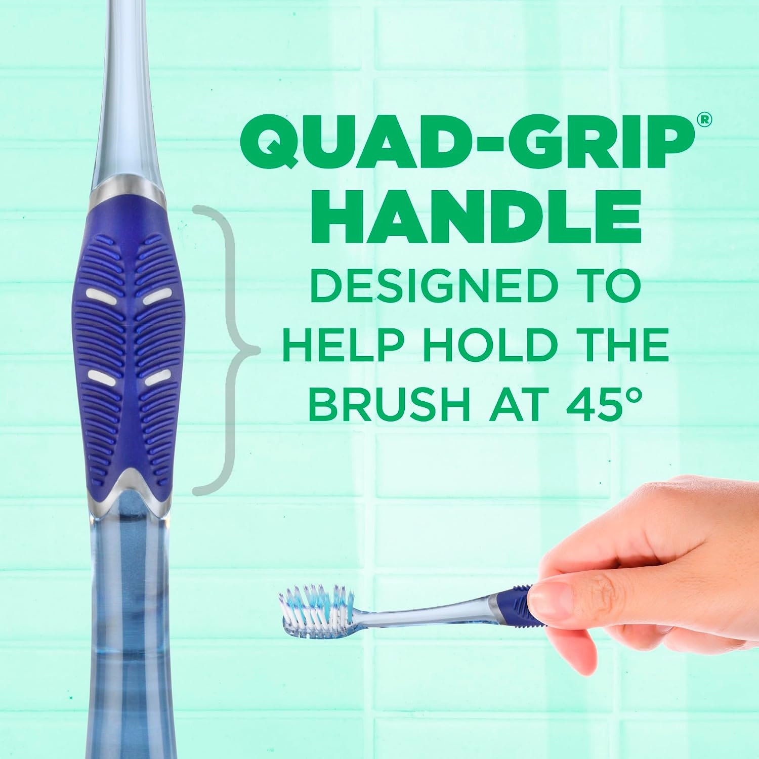 image:imageGUM Deep Clean Technique Toothbrush for Adults with Soft UltraFine Tapered Bristles for Deeper Reach Compact Head 1 Count Pack of 63 Count Pack of 2
