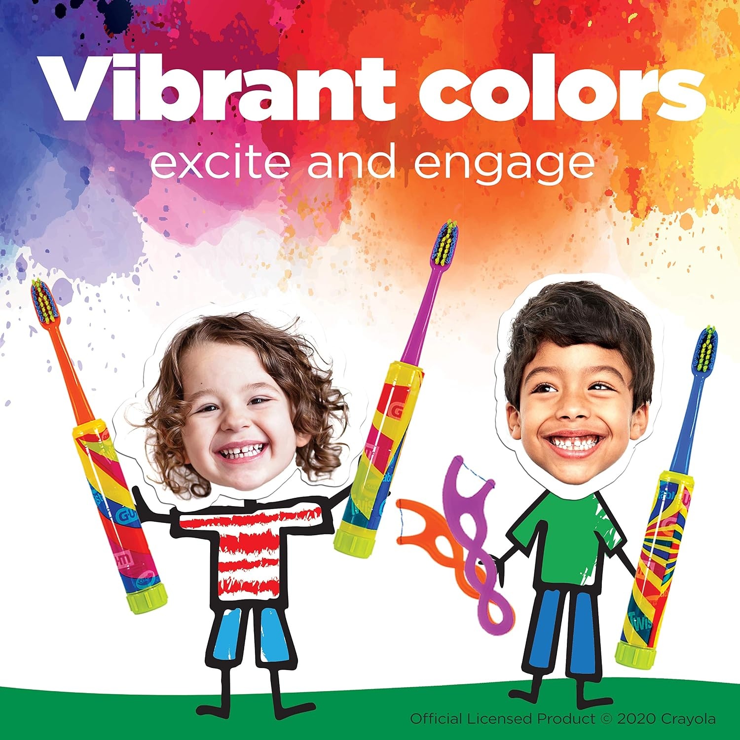image:imageGUM Crayola Twistables Kids Toothbrush with Fun Twisting Head Soft Bristles Ages 3 Pack of 21 ct Pack of 2