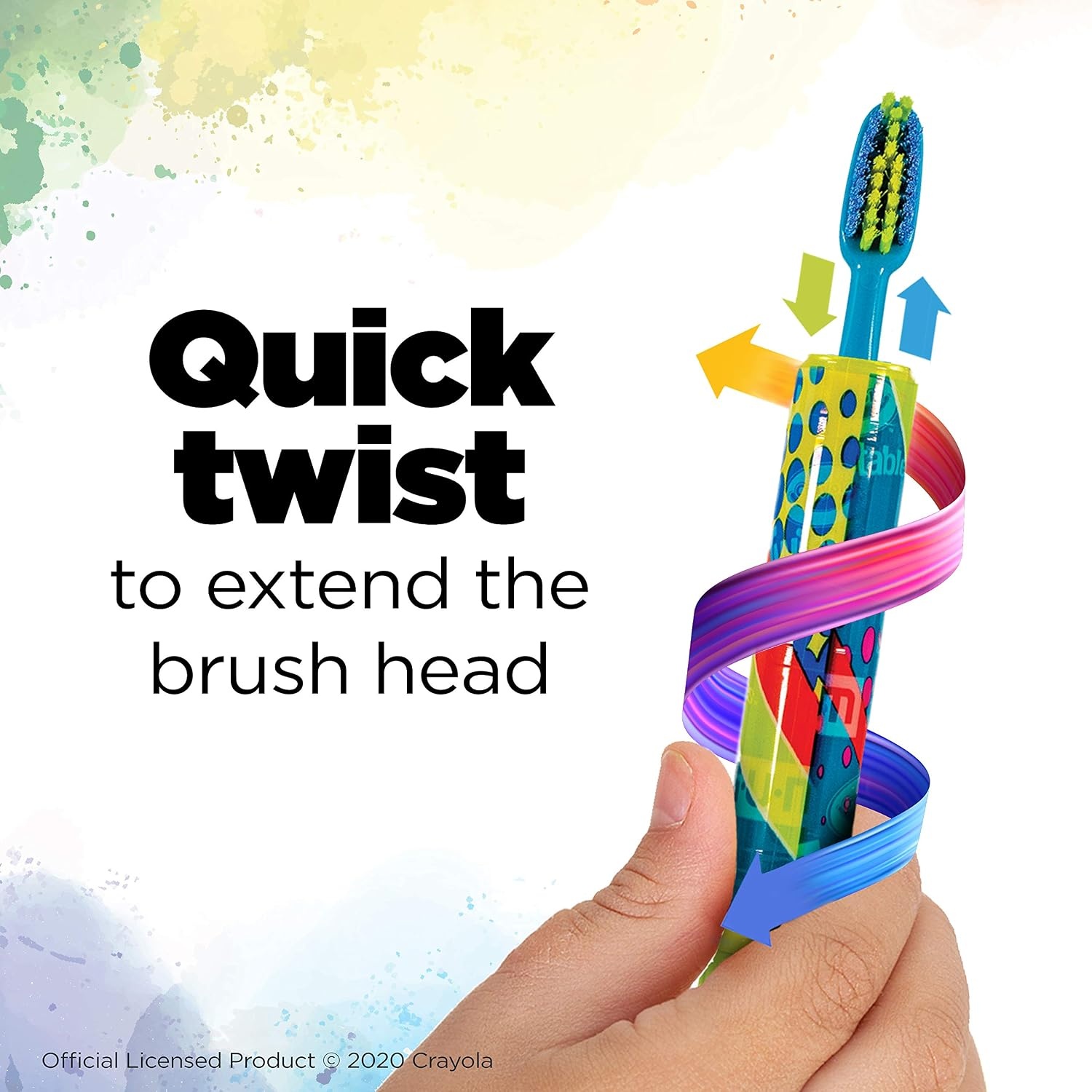 image:imageGUM Crayola Twistables Kids Toothbrush with Fun Twisting Head Soft Bristles Ages 3 Pack of 21 ct Pack of 2
