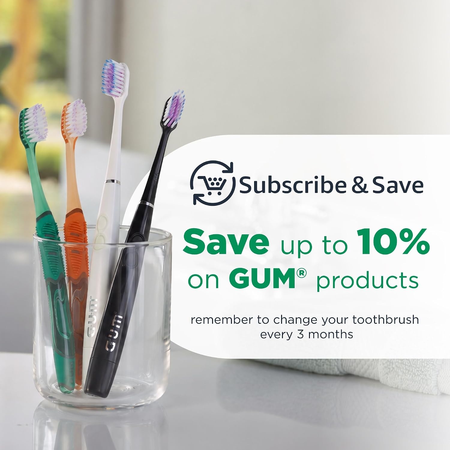 image:imageGUM Deep Clean Technique Soft Toothbrush Full Head 1 Count 6 Pack