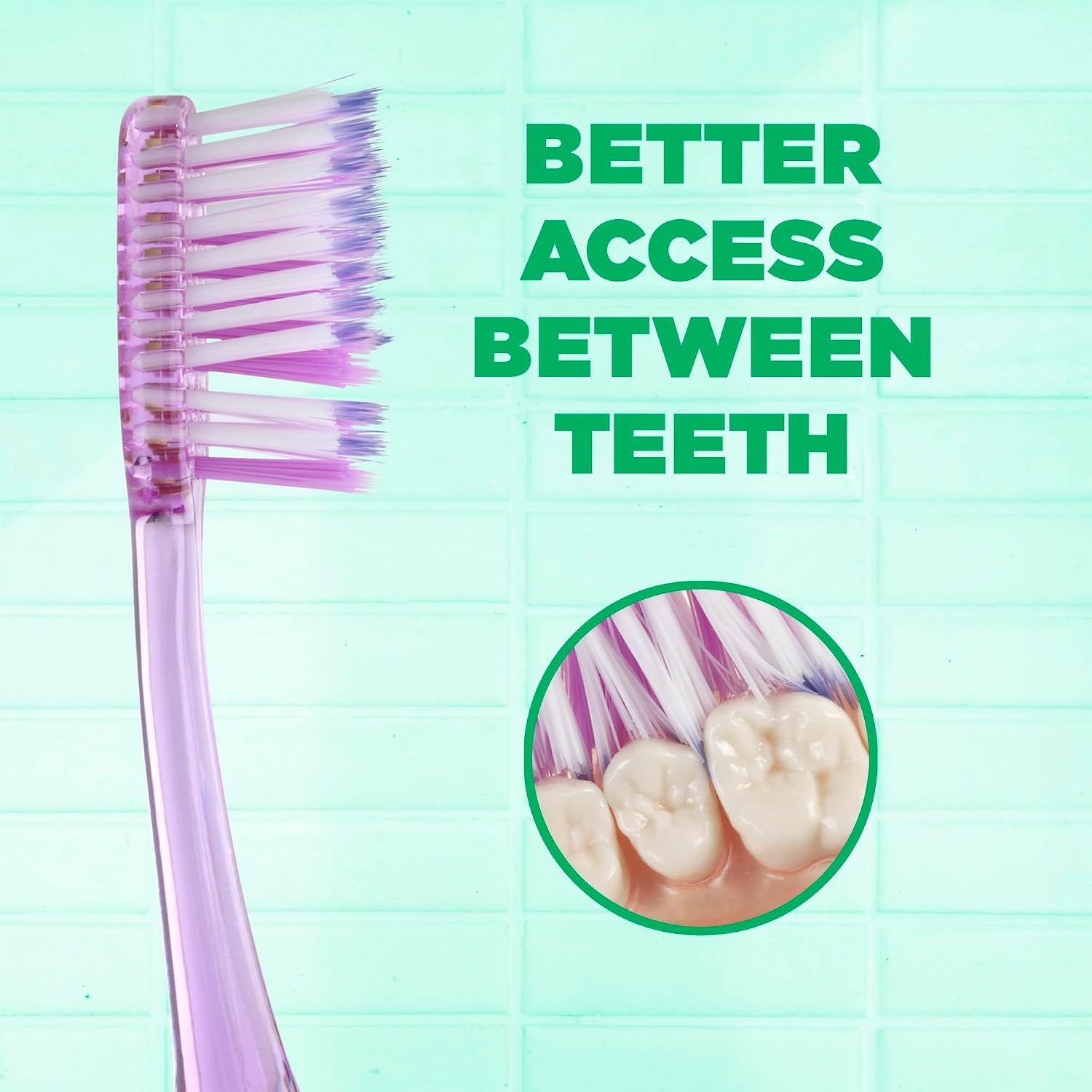 image:imageGUM Deep Clean Technique Soft Toothbrush Full Head 1 Count 6 Pack