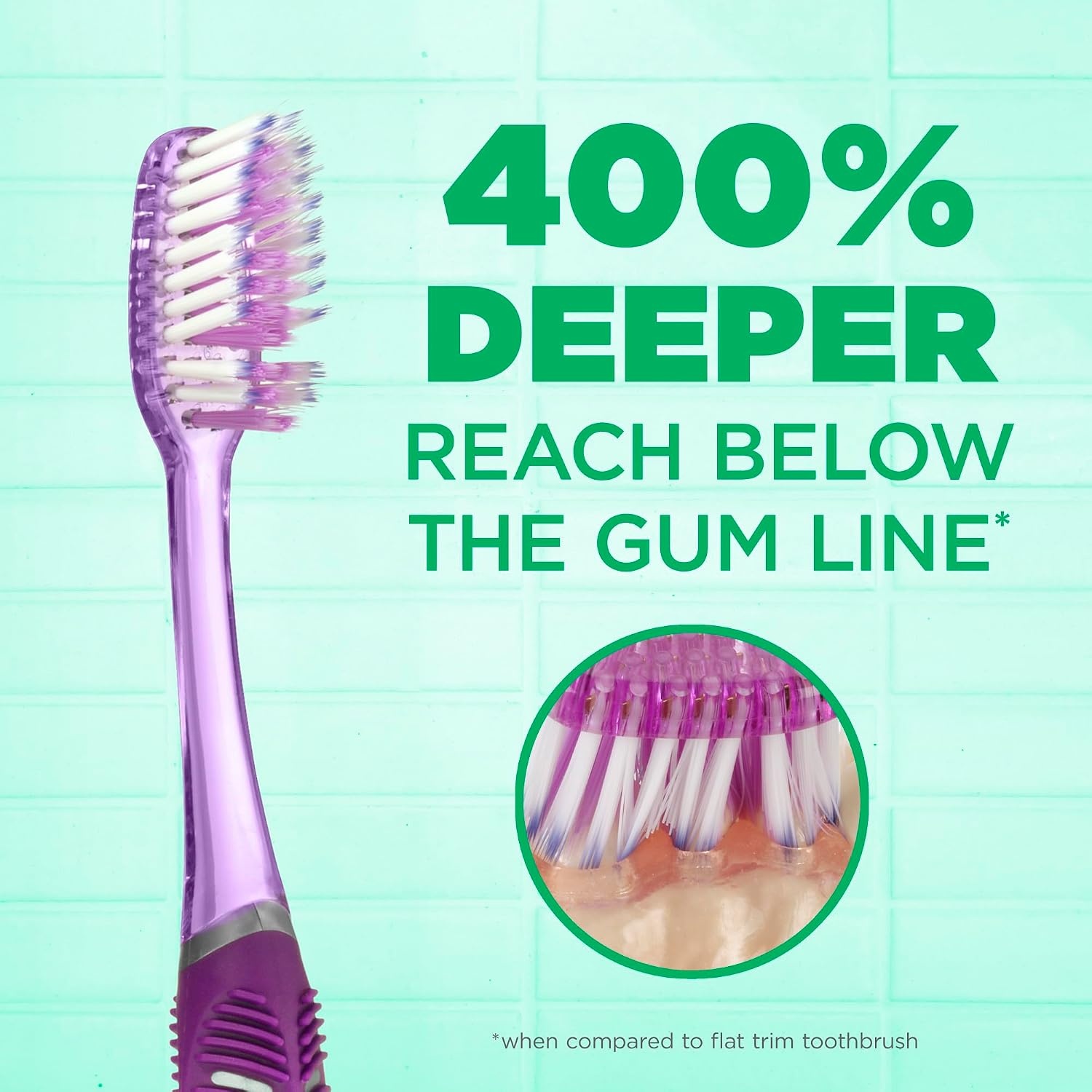 image:imageGUM Deep Clean Technique Soft Toothbrush Full Head 1 Count 6 Pack