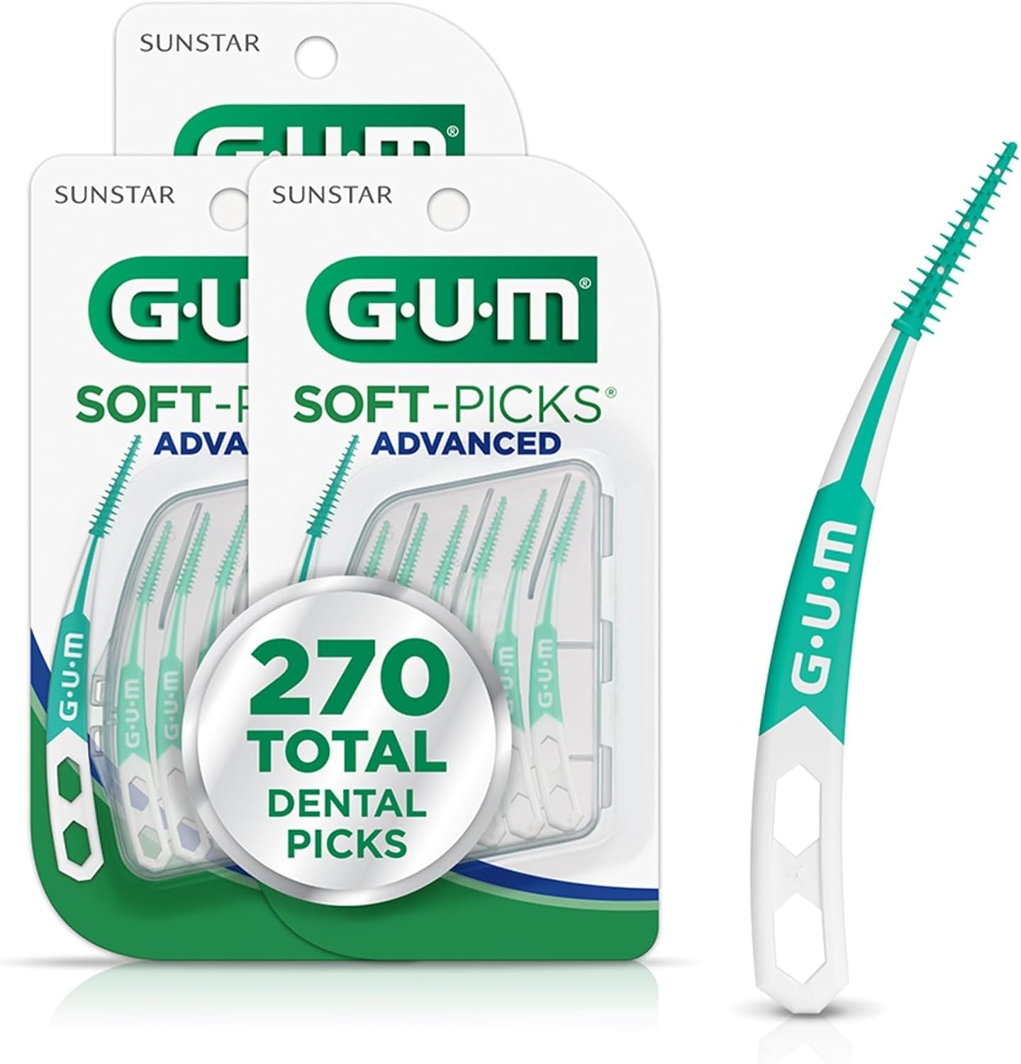 image:imageGUM SoftPicks Advanced Interdental Picks 90 Count 3 PackOriginal